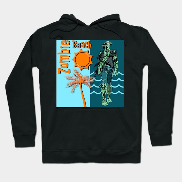 Zombie Beach Hoodie by IcarusPoe